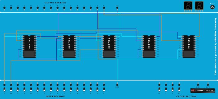 Half Adder Using 5-NAND Gates