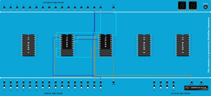 Half Adder using Basic Gates - Copy