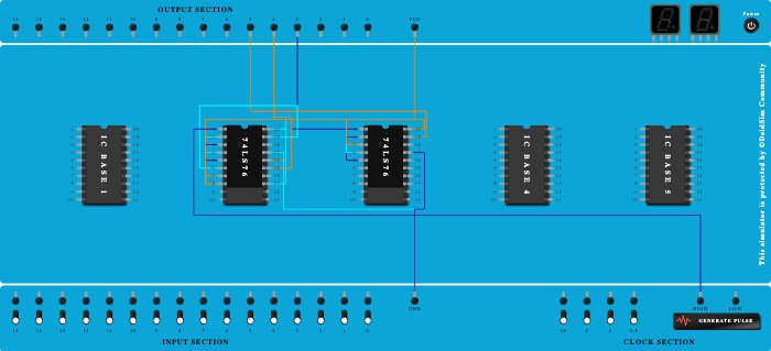 3 bit asynchronous up counter - Copy - Copy