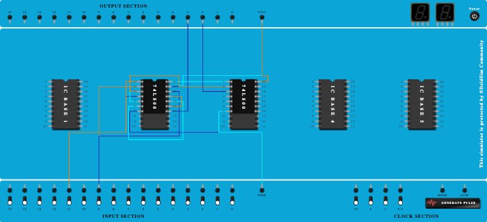 half adder using nand gate