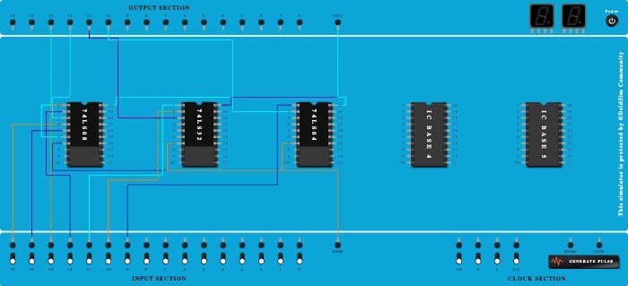 AND OR NOT circuit