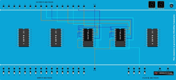 modulo 100 counter using 7490ic