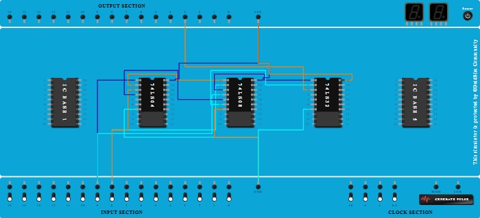 BCD to Excess3 ->E1 = C'D + CD'   (XOR)