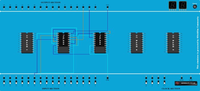 Half Subtractor Nand gates
