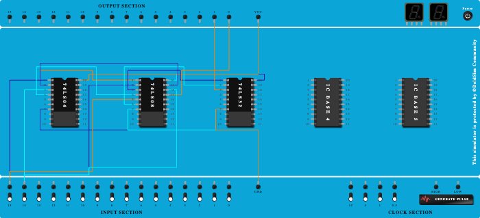 Half subtractor using basic gates