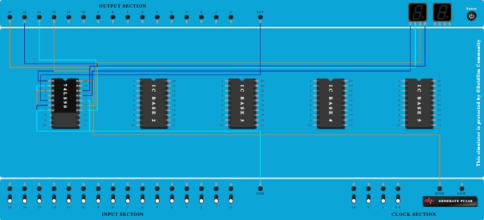asynchronous counter using decade counter 