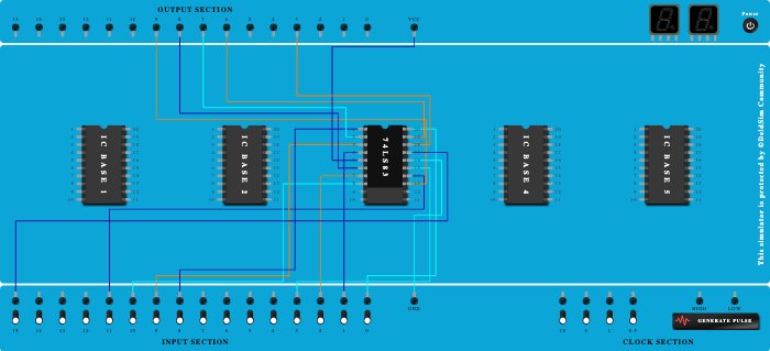 4 bit binary adder/subtractor