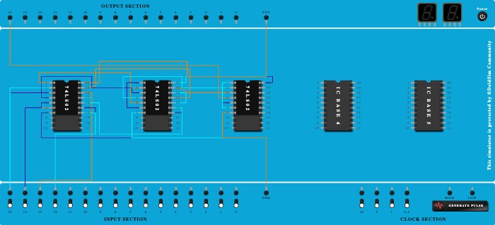 AB'+CD' using nor gate