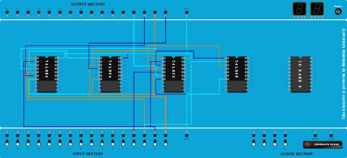 BCD to Excess 3(Using XNOR gate)
