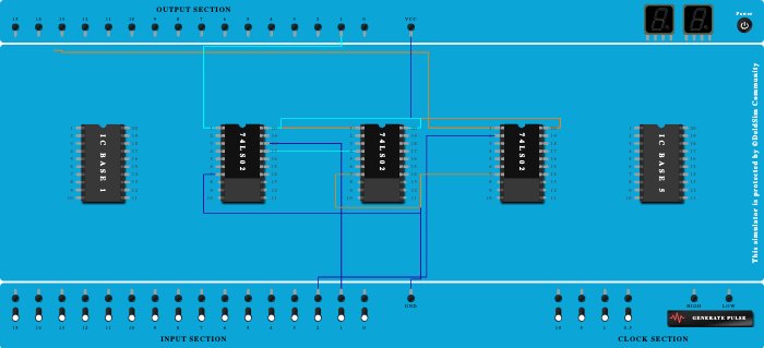 2 input AND gate using NOR gates