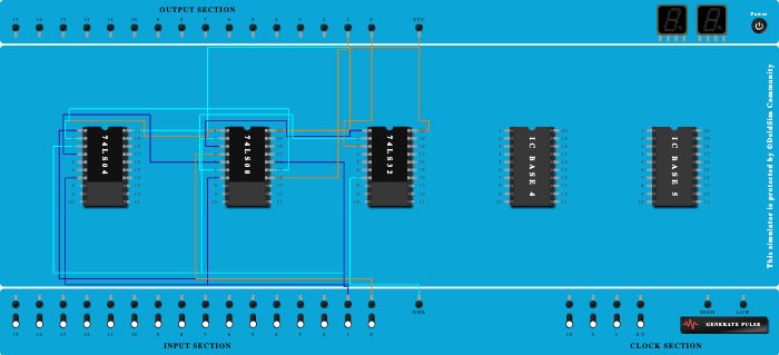 Half Subtractor using Basic Gates