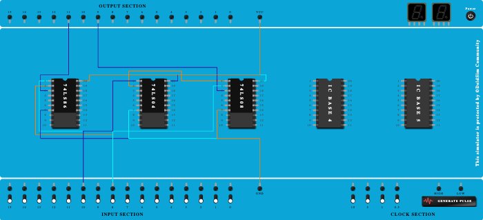 Half subtractor using basic gates