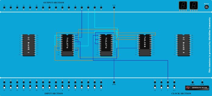 Synchronous 3-bit down counter