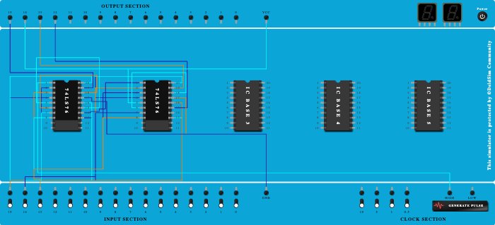 asynchronous 4bit down counter