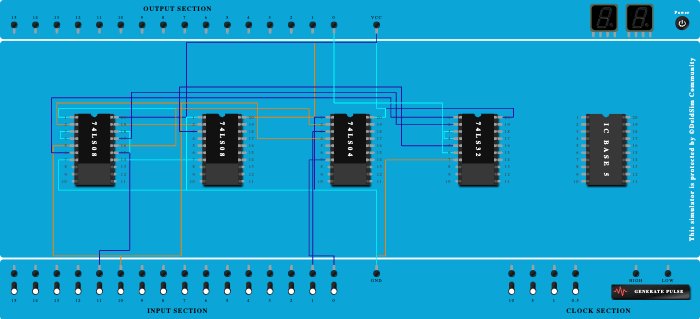 2 bit comparator less than 