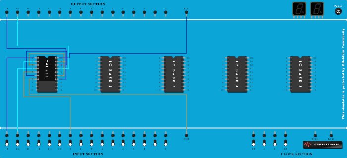 SR FLIP FLOP using IC
