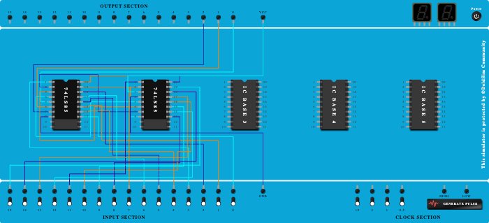 4 bit comparator 