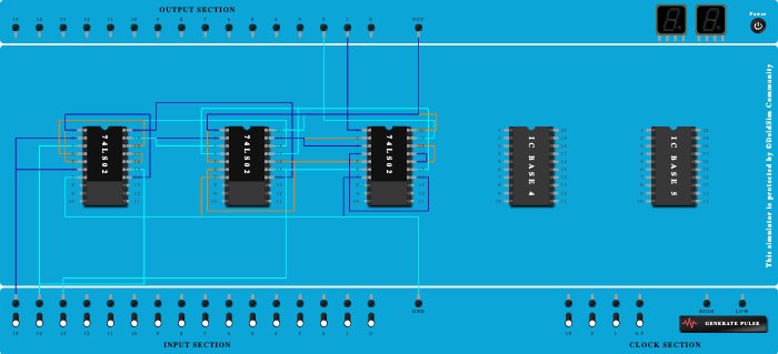full substractor using NOR gate