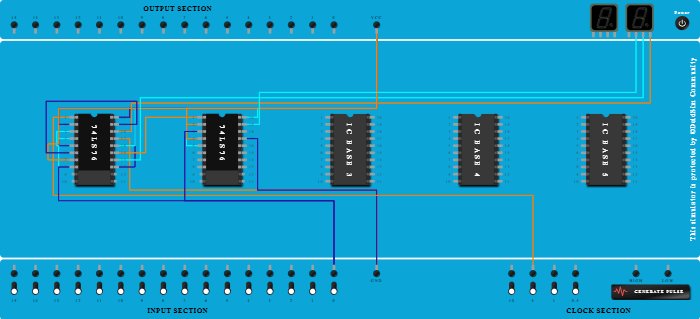 3-Bit Asynchronous Downcounter (JK)