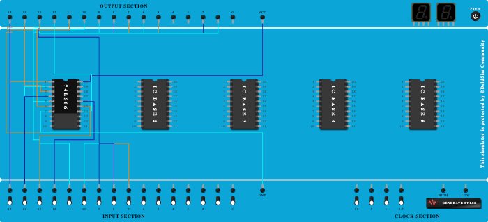 X-OR binary to gray code converter