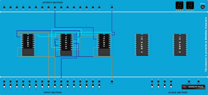 8-1 mux using 3 ICs (7404,7432 and 74153) - Copy