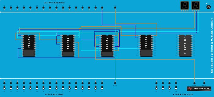 Mod 6 ripple counter
