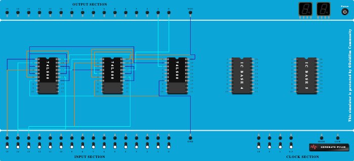 Full Adder using nand