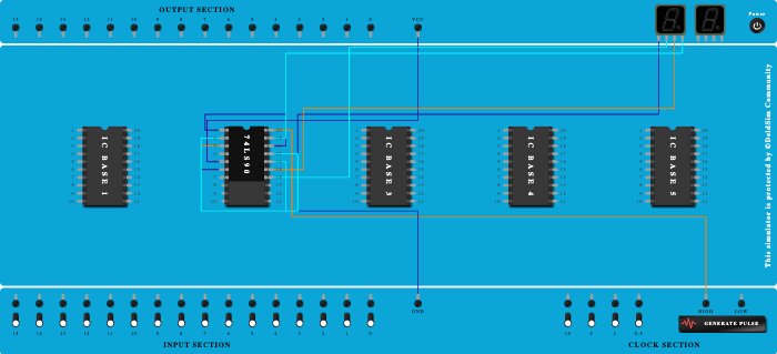 Mod 9 asynchronous counter 