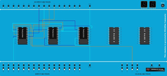 mod 7 counter using IC 7490