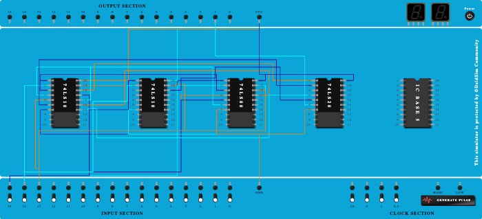 FULL SUBTRACTER USING FUCKING NAND GATE