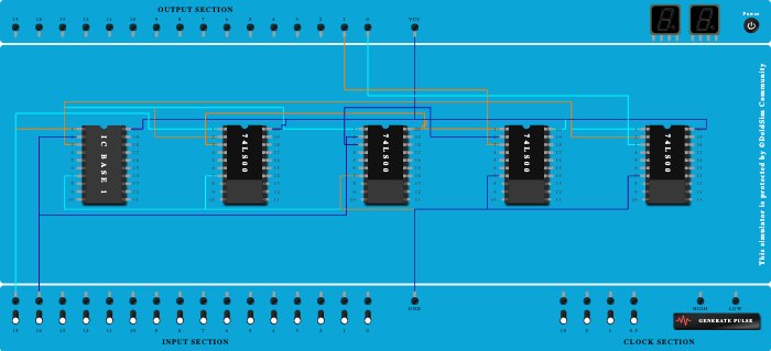 half ADDER USING NAND