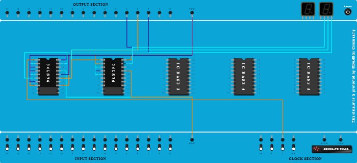 3 bit Asynchronous up-counter