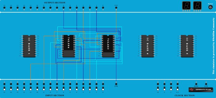 4-bit adder/subtractor