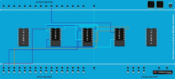 4:1 mux using 74ls153