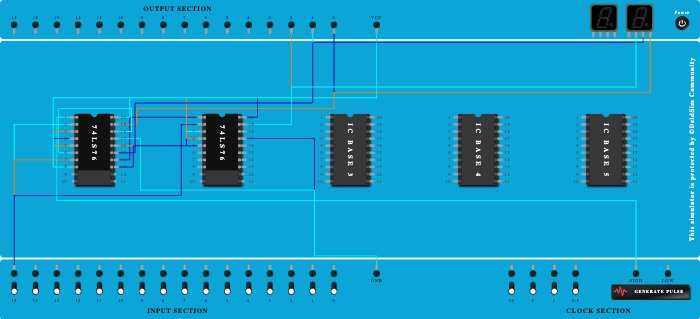 3 bit down counter