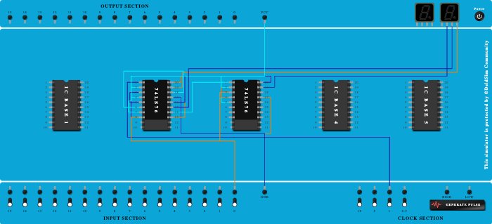 3 BIT ASYNC Down counter