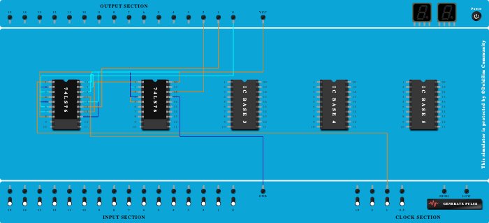 Assignment 3_3 bit asynchronous counter Down