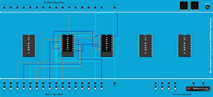 IC-74LS153 AS A MULTIPLEXER_8:1