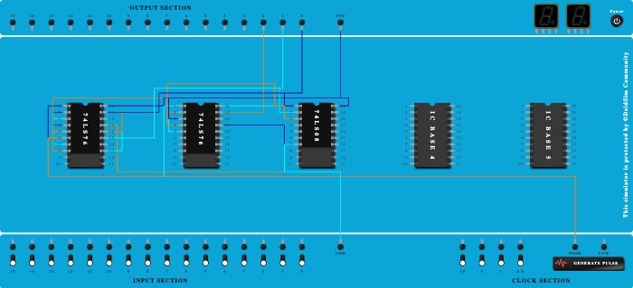 Anshul 1BI19CS023 JK mod 8 synchronous counter