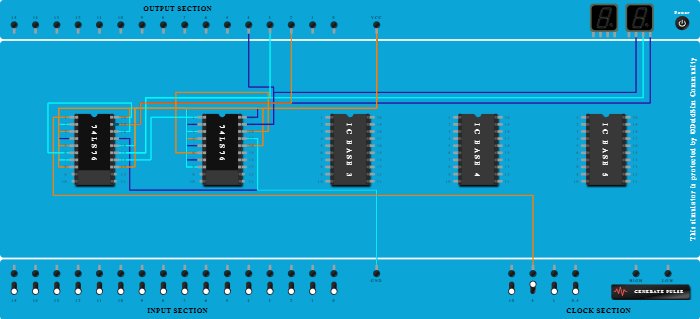 3-Bit Asynchronous Down Counter