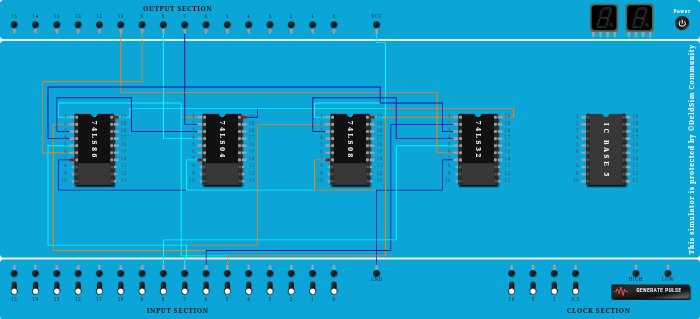 BCD to Excess-3 code converter using logic gates - Copy