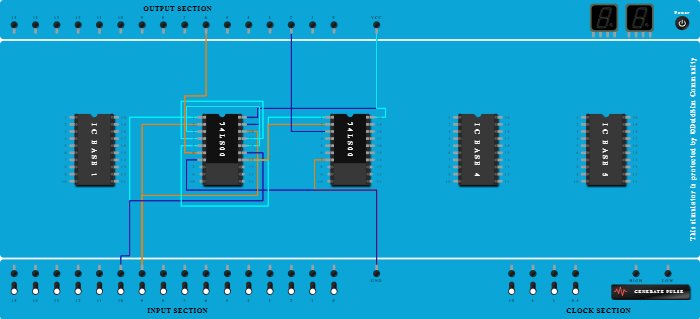 HALF SUBTRACTOR USING NAND