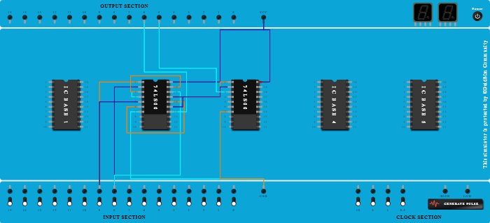 Half subtractor using nand
