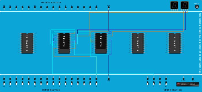 3 bit Asynchronous UP counter  - Copy
