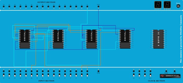 2 bit bcd adder for greater than