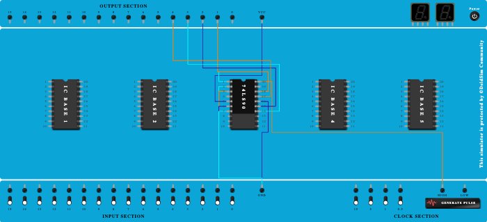 IC 7490 Pin Diagram (Mod - 10 Counter)