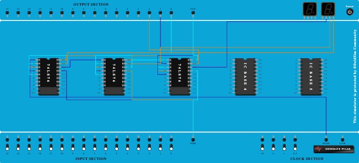 3-bit down counter