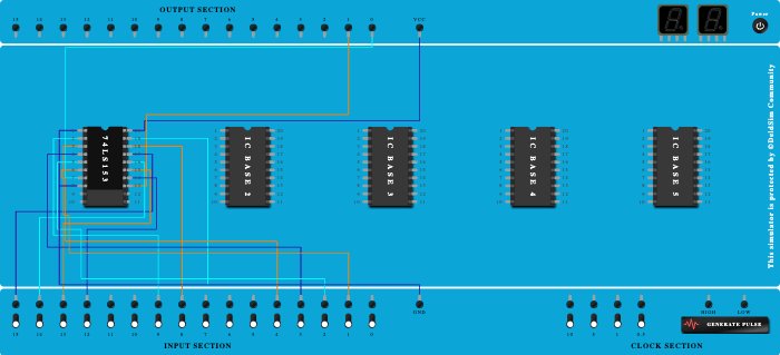 Half Adder using mux
