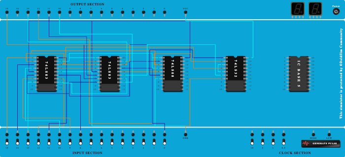 4 BIT BCD ADDER 1 DIGIT 