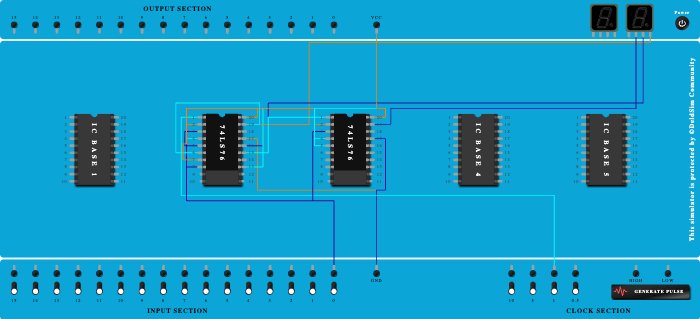 3 bit asynchrounous up counter.sim